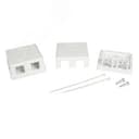 Розетка универсальная, 2 порта для модулей Keystone (для модулей форм-фактора A10)