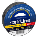 Изолента ПВХ черная 15мм 20м Safeline Росэл