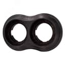 Рамка 2 постовая Пиластро, накладной монтаж, дерево, цвет Угольно-черный