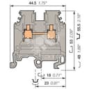 Клемма винтовая MA2.5/5.V0 2.5мм.кв. бежевая TE Connectivity ОУЭО