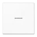 Клавиша 1-я для выключателей и кнопок с окошком для подсветки. Серия LS990 Материал- дуропласт Цвет- белый