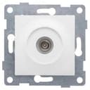 Розетка антенная Ugra, механизм, одинарный, белый