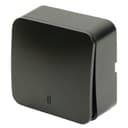 Выключатель открытой установки 1клавишный с индикатором STEKKER 250В 10А IP20 серия София черный матовый MSW10112005 49473