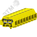 Клемма TB 2-2 с бок. подключ. с защелк. ножками, желтая 242345 SUPU