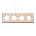 Шедель Рамка 4 постовая для скрытого монтажа (Натурэль на бревно 280мм) BF4C28-640-10 Бирони