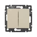 VALENA Выключатель двухклавишный в рамку слоновая кость 774305 LEGRAND