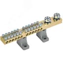 Шина N ноль" на двух угловых изоляторах 200А Ш НИ-10х18-24-L2-С "