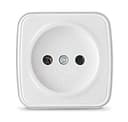 Розетка 1-м ОП Электра 10А IP20 без заземл. бел. Союз 0011