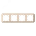 ATLASDESIGN ANTIQUE 4-постовая рамка, универсальная, ПЕСОЧНЫЙ ATN101204 Systeme Electric