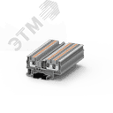 Клемма ТР 1-2 проходная Push-in, сечение 4 мм. кв., серая