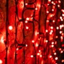 Гирлянда ДОЖДЬ занавес NeonNight 2х15м черный КАУЧУК IP67 360 LED КРАСНЫЙ 237122