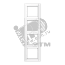 Рамка 4 поста белая