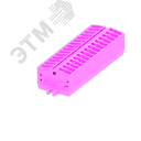 Клемма TB 1-1 бок. подключение с крепеж. фланцами, сечение 2,5 мм. кв., розовый.