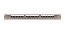 Экранированная патч-панель 24 порта, 19, 1U, категория 5e NIKOMAX NMC-RP24SD2-1U-MT