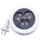 Удлинитель бытовой 3х5м рулетка ШВВП 2х0.75 6А У6-004 9634578 Универсал