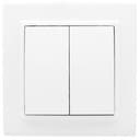 Выключатель Минск 2-клавишный СП 10А белый EKF