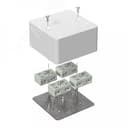 Коробка огнестойкая разветвительная для кабель-канала 40-0460-FR6.0-4-8-Р Е15-Е60 85х85х45 40-0460-FR6.0-4-8-Р Промрукав