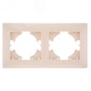 Рамка 2-местная Bravo, бежевый GUSI Electric