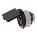 Розетка встраиваемая 16А/230V/1P+N+E/IP44 черная