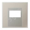 Накладка для USB розетки (ТАЕ гнезда)  Серия LS990  Материал- металл  Цвет- благородная сталь JUNG