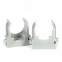 Крепеж-клипса для труб для прямого монтажа серая в гофроящике d20 мм (1200шт/кор) Промрукав