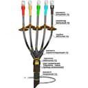 Муфта кабельная концевая 1ПКНТпбН-5х(16-25) с наконечниками болтовыми