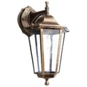 Светильник садовопарковый Feron 6102 шестигранный на стену вниз 60W E27 230V черное золото 11127