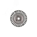 Щетка дисковая для УШМ, крученая стальная проволока, 175мм, отв. 22,23мм