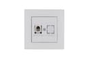 Розетка компьютерная CAT 5+гнездо Karea RIZZ бел. Makel 88001035