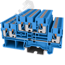 Клемма TP 2-уровневая, сечение 2,5 мм. кв., синяя