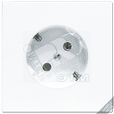 Розетка штепсельная SCHUKO 16A 250V с поворотом на 45 гр. слоновая кость LS520-45 JUNG