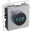 BRITE Термостат электронный с индикацией ТС10-1-БрС сталь IEK