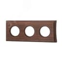 Шедель Рамка 3 постовая для скрытого монтажа (Винтаж на бревно 240мм) BF4C24-630-18 Бирони