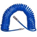 Шланг пневматический спиральный высокого давления 8х12 мм, 15 м, полиуретановый, фитинги King Tony