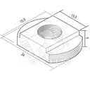 Гайка фасонная для несущего профиля GM8 Вергокан Россия