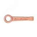 Ключ накидной односторонний ударный 24 омедненный Hortz