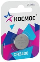 Элемент питания литиевый CR2430 1хBL (блист.1шт) КОСМОС KOCR24301BL