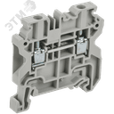 ARMAFIX Колодка клеммная CY4 винтовая 4мм2 проходная серая Ex IEK
