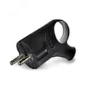 Евровилка угловая с ушком черная А0112 Универсал