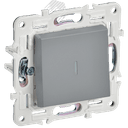 SKANDY Выключатель 1-клавишный проходной с индикацией 10А SK-V08Gr серый IEK