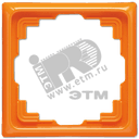 Рамка 1 пост для кабель-канала оранжевая