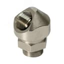 Адаптер поворотный градусов M40x1.5 IP68/IP67 никелированная латунь