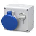 Розетка наружной установки с механической блокировкой и верхним расположением разъема IP44 32