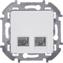 Двойная розетка RJ 45 категория 6 UTP INSPIRIA белый