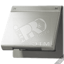 Крышка откидная с возвратной пружиной и полем для надписи 12х15мм антрацит