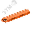 Клемма TB 2-2 с бок. подключ. с защелк. ножками, оранжевая