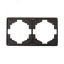 Рамка ROUND 2-постовая оникс