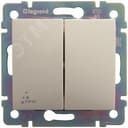 VALENA Переключатель двухклавишный на 2 направления 10A IP44 слоновая кость