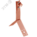 Держатель проводника круглого 6-10мм винтовой для конька h=80мм медь IEK