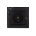 MIRA Розетка ТВ проходная чёрный бархат со вставкой (10шт/120шт)
